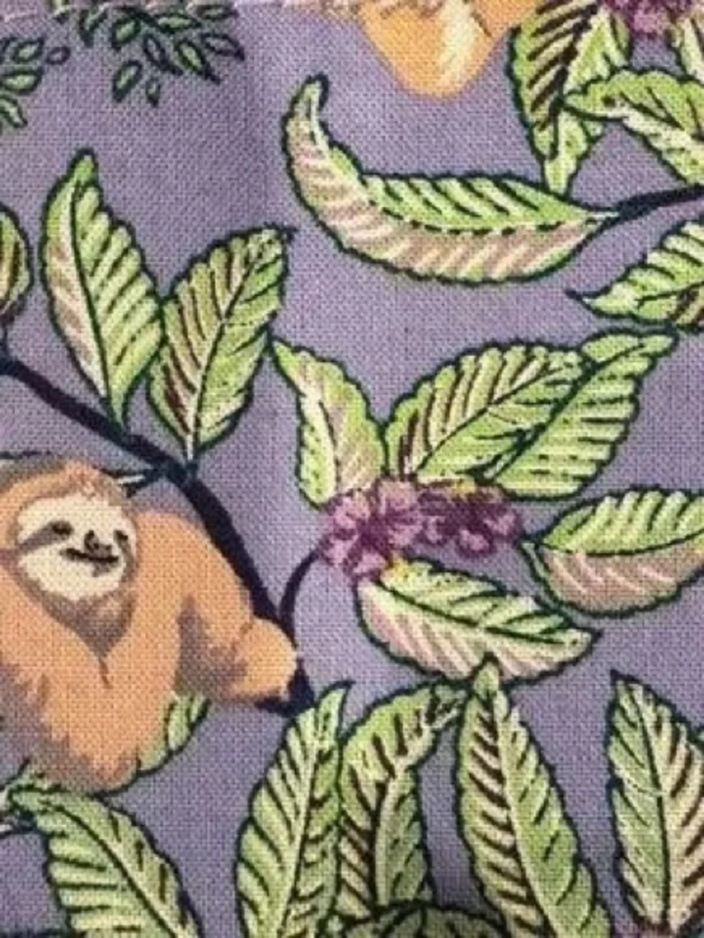 Vera Bradley Lavender Sloth Print Key Card Holder